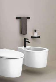 Ceramica Cielo Catino coppia sanitari sospesi bidet e vaso sospeso senza brida con sedile chiusura rallentata bianco lucido