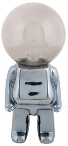 Lampada da tavolo dimmerabile a LED grigia con paralume in vetro (altezza 27 cm) Ross - Leitmotiv