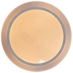 Plafoniera intelligente bianca 48 cm con LED e dimmer RGB - Jochem