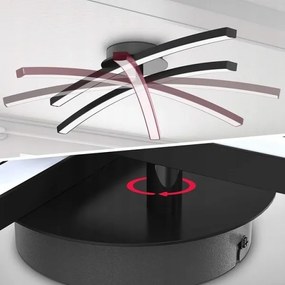 Plafoniera LED 2xLED/6W/230V 3000K nero