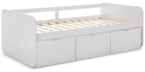 Letto per bambini bianco con contenitore 90x190 cm Abbott - Marckeric