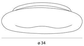 MAXLIGHT C0233 - Plafoniera LED DUO LED/10W/230V diametro 34 cm bianco