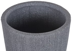 Vaso per fiori 37 x 37 x 38 cm grigio CHIOS Beliani