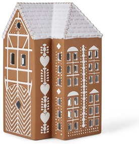 Portacandela in ceramica per lumino Gingerbread Lighthouse – Kähler Design