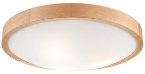 Lamkur - Anello  ceiling lamp  in natural oak and glass 47