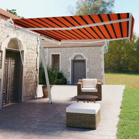 Tenda Da Sole Autoportante Automatica 450x350cm Arancio Marrone /