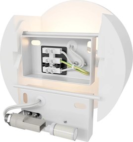 Applique Rotonda da Parete G9 DISCO in Gesso Pitturabile