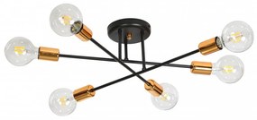 Lampadario VEKEN 6B BLACK Colore del corpo Nero