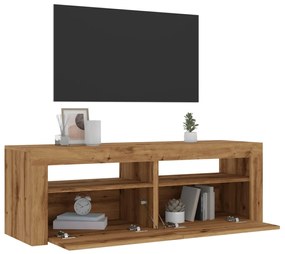 Mobile Porta Tv Con Led Artigianale 120x35x40 Cm Multistrato /