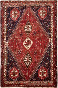 Shiraz Tappeto 280x190 Rosso (Iran) Annodato A Mano