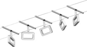 Paulmann 94481 - Set da 5 faretti LED da 4,8 W per sistema a cavo 230 V