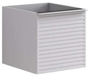 Struttura semi colonna da bagno Pixel2 cassetti laccato opaco bianco L 40 x H 40 x P 45.5 cm