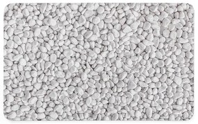 Tappetino da bagno in gomma bianco/grigio 50x80 cm Leandra - douceur d'intérieur