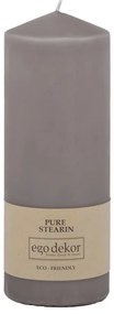 Candela grigia Top, durata 50 h Eco - Eco candles by Ego dekor