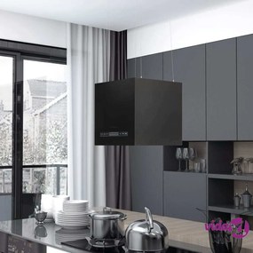 vidaXL Cappa da Cucina ad Isola Sospesa LCD Sensore 37 cm in Acciaio