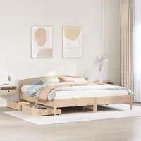 Letto senza Materasso 180x200 cm in Legno Massello di Pino 3301818