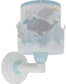 Dalber 61179T - Applique per bambini WHALE DREAMS 1xE27/15W/230V blu