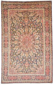 Kerman Tappeto persiano 150 x 240 Blu (Iran) Annodato A Mano