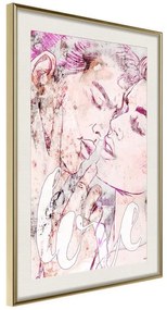 Poster  Colourful Fascination  Cornice Quadri Cornice d'oro con passe-partout, Larghezza x Altezza Home decor 20x30