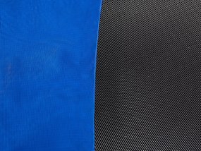 Tappeto elastico con rete di protezione ⌀ 183 cm blu RISATA Beliani