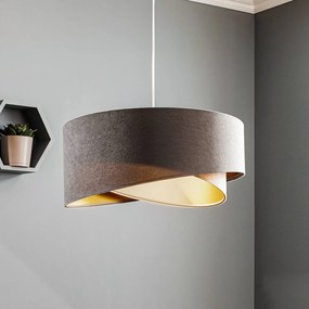 Maco Design Lampada a sospensione Vivien tricolore grigio/beige/oro