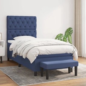 Giroletto A Molle Con Materasso Blu 80x200 Cm İntessuto /