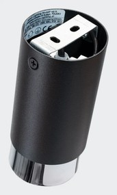 Plafoniera nera/argentata Crown – Sollux