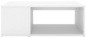 Tavolino da salotto bianco 90x67x33 cm in legno multistrato
