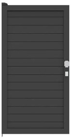 Cancello manuale battente ALBA Maia120 Close in alluminio, reversibile, L 100 x H 190 cm, di colore grigio antracite