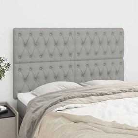 Testiere 4 Pz Grigio Chiaro 72x7x78/88 Cm İn Tessuto /