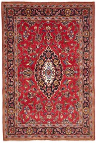 Kashan Tappeto 110 x 160 Rosso (Iran) Annodato A Mano