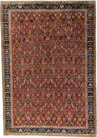 Shiraz Tappeto 310 x 210 Rosso (Iran) Annodato A Mano