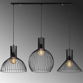 Lampadario su filo FELLINI 3xE27/100W/230V