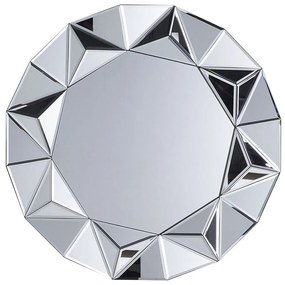 Specchio da parete in argento ø70 cm HABAY Beliani