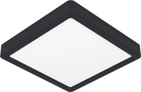 Eglo 901374-LED RGBW Plafoniera dimmerabile fumé FUEVA-Z LED/10,5W/230V 22x22cm IP44 nero