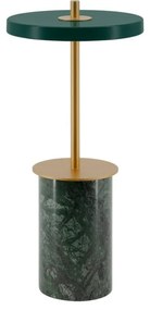 Lampada da tavolo dimmerabile a LED in marmo verde con paralume in metallo (altezza 25,5 cm) Asteria Move Mini - UMAGE