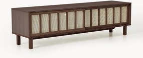 Mobile TV con frontali in rattan Echo