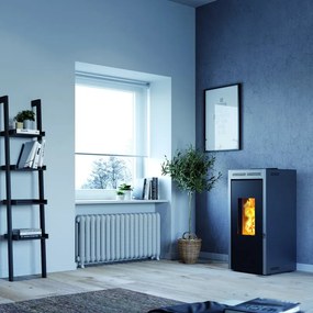 Stufa pellet idro INVICTA Teramo 17 16.8 kW grigio