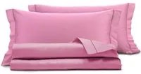 Completo letto matrimoniale raso rosa malva SmartDecoHome