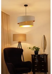 Brilagi - Lampadario a sospensione con filo VEGAS SHINE 1xE27/15W/230V diametro 50 cm color crema/beige