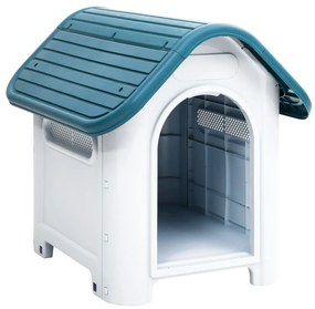 Casetta Per Cani Blu 59x75x66 Cm İn Polipropilene /
