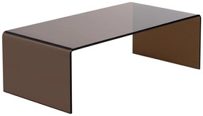 Tavolino in Vetro temperato curvo Bruno - ALONZO