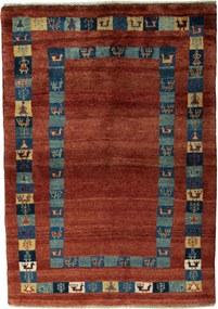 Gabbeh Tappeto 190x130 Rosso (Iran) Annodato A Mano