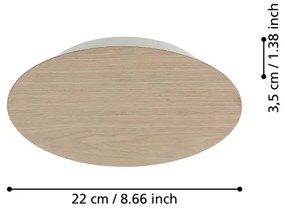 Eglo 901739 - Applique a LED ALAMILO LED/9,2W/230V 3000K beige