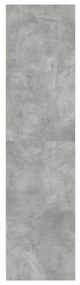 Armadio grigio cemento 100x50x200 cm in legno multistrato