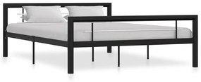 Giroletto Nero E Bianco İn Metallo 140x200 Cm /