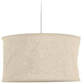 Kave Home - Paralume da lampada da soffitto Mariela in lino finitura beige Ã˜ 50 cm