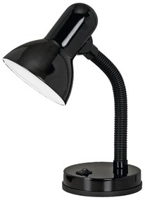 Lampada Da Tavolo Classico Basic Policarbonato Nero 1 Luce E27