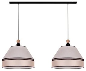 Duolla - Lampadario a sospensione con filo AVIGNON 2xE27/15W/230V beige