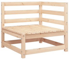 Divano angolare da giardino 70x70x67cm legno massello di pino